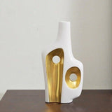 Abstract in Gold Vases