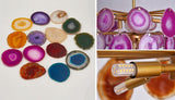 Slice Agate Tower Chandelier