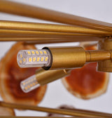 Slice Agate Tower Chandelier