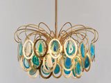 Luxury Pendant Slice Agate Chandelier