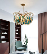 Luxury Pendant Slice Agate Chandelier