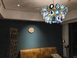 Slice Agate Tower Chandelier