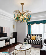 Luxury Pendant Slice Agate Chandelier