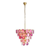 Slice Agate Tower Chandelier