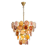 Slice Agate Tower Chandelier