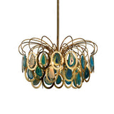 Luxury Pendant Slice Agate Chandelier