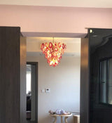 Slice Agate Tower Chandelier