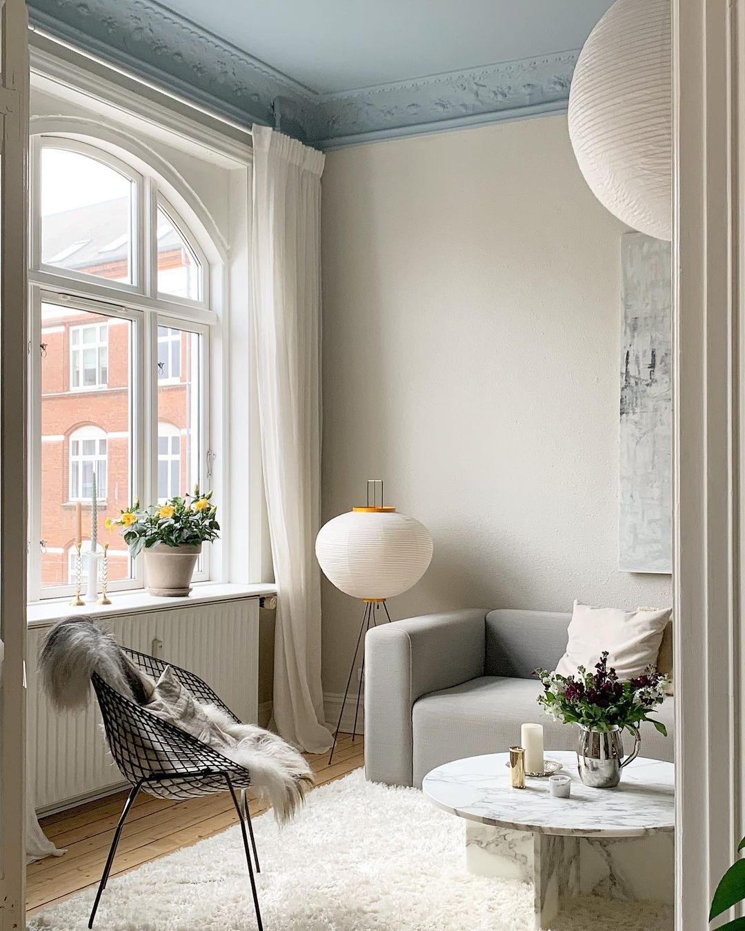 Rice paper floor lamp deals