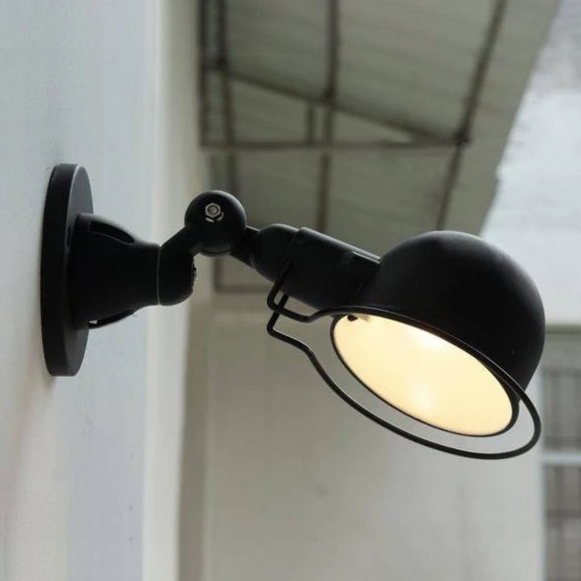 Fotis Short Arm Industrial Wall Light