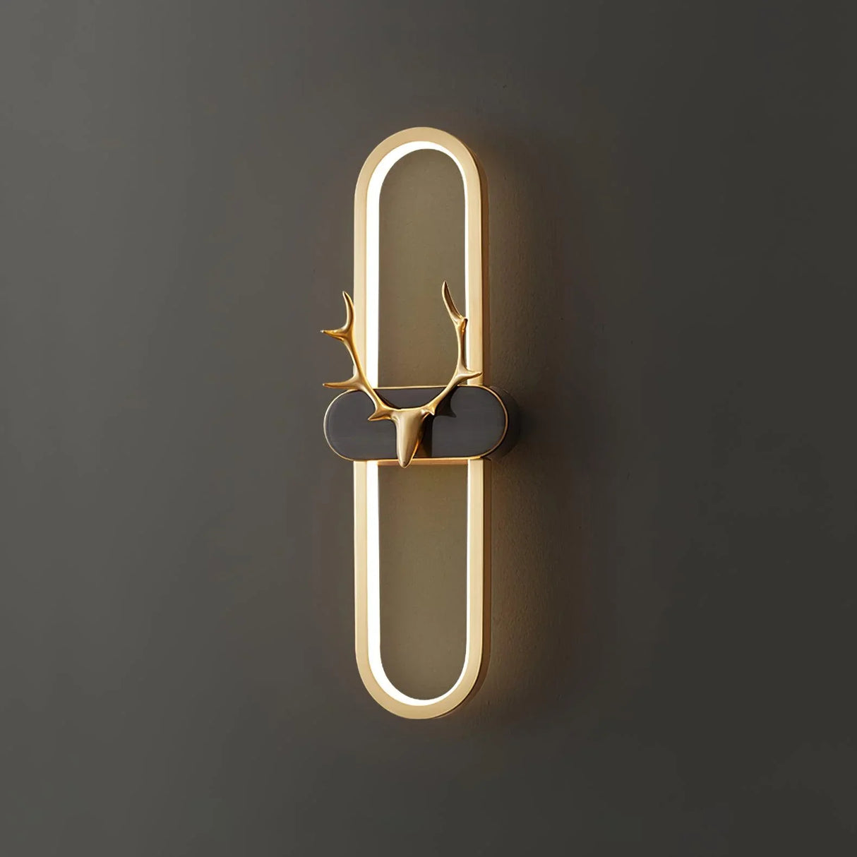 Gold Antler Wall Lamp