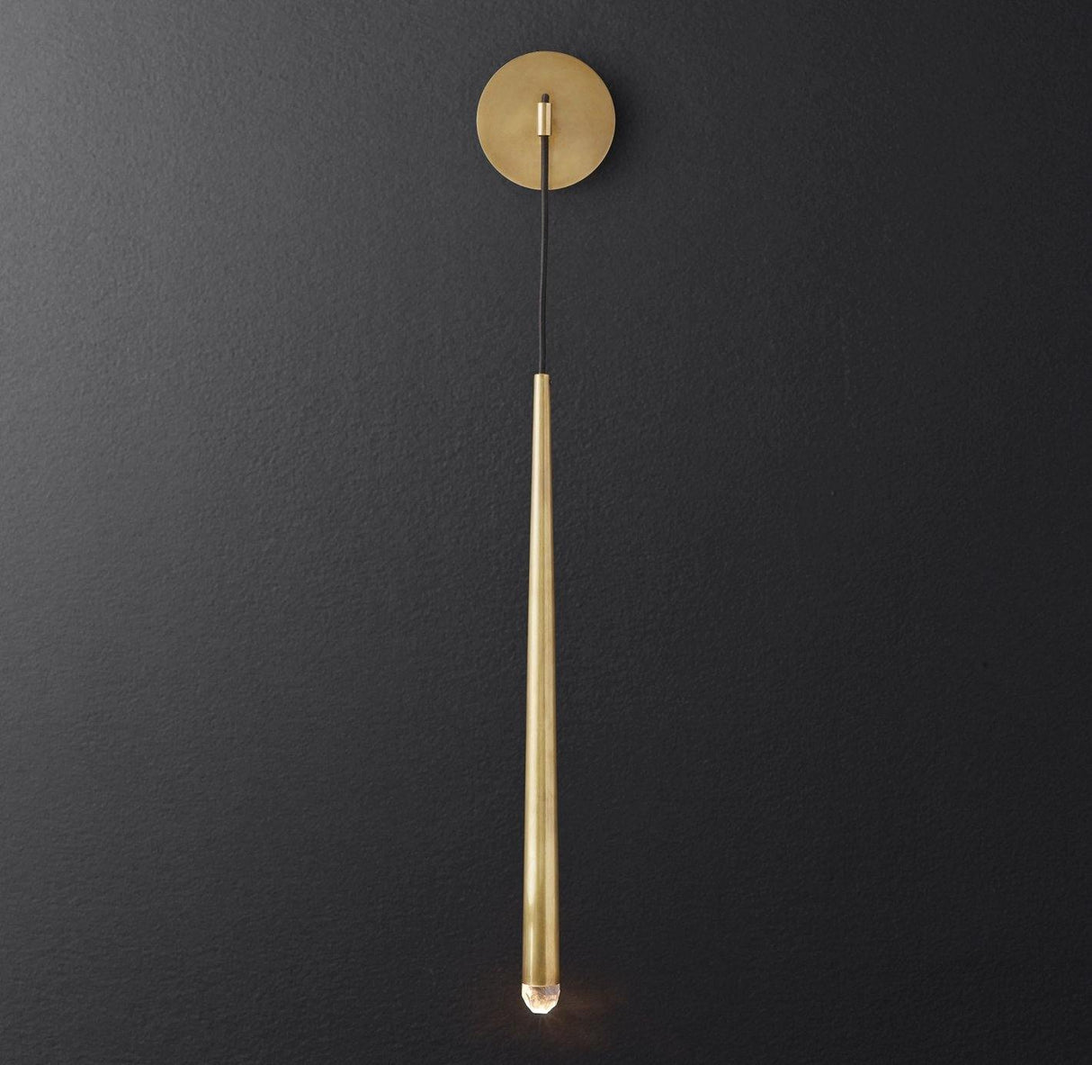 Brass Cone Pipe Wall Lamp