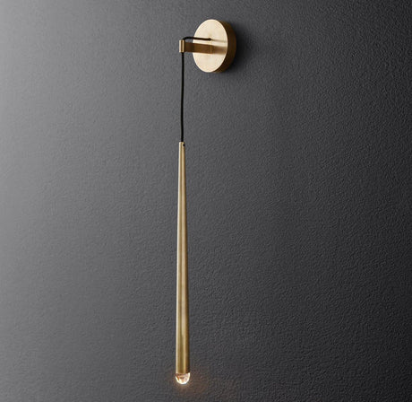 Brass Cone Pipe Wall Lamp