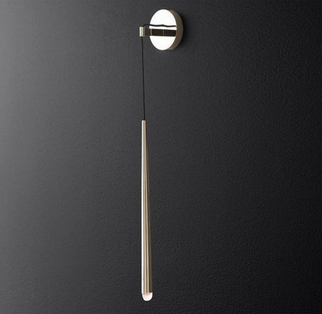 Brass Cone Pipe Wall Lamp