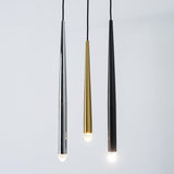 Brass Cone Pipe Long Chandeliers