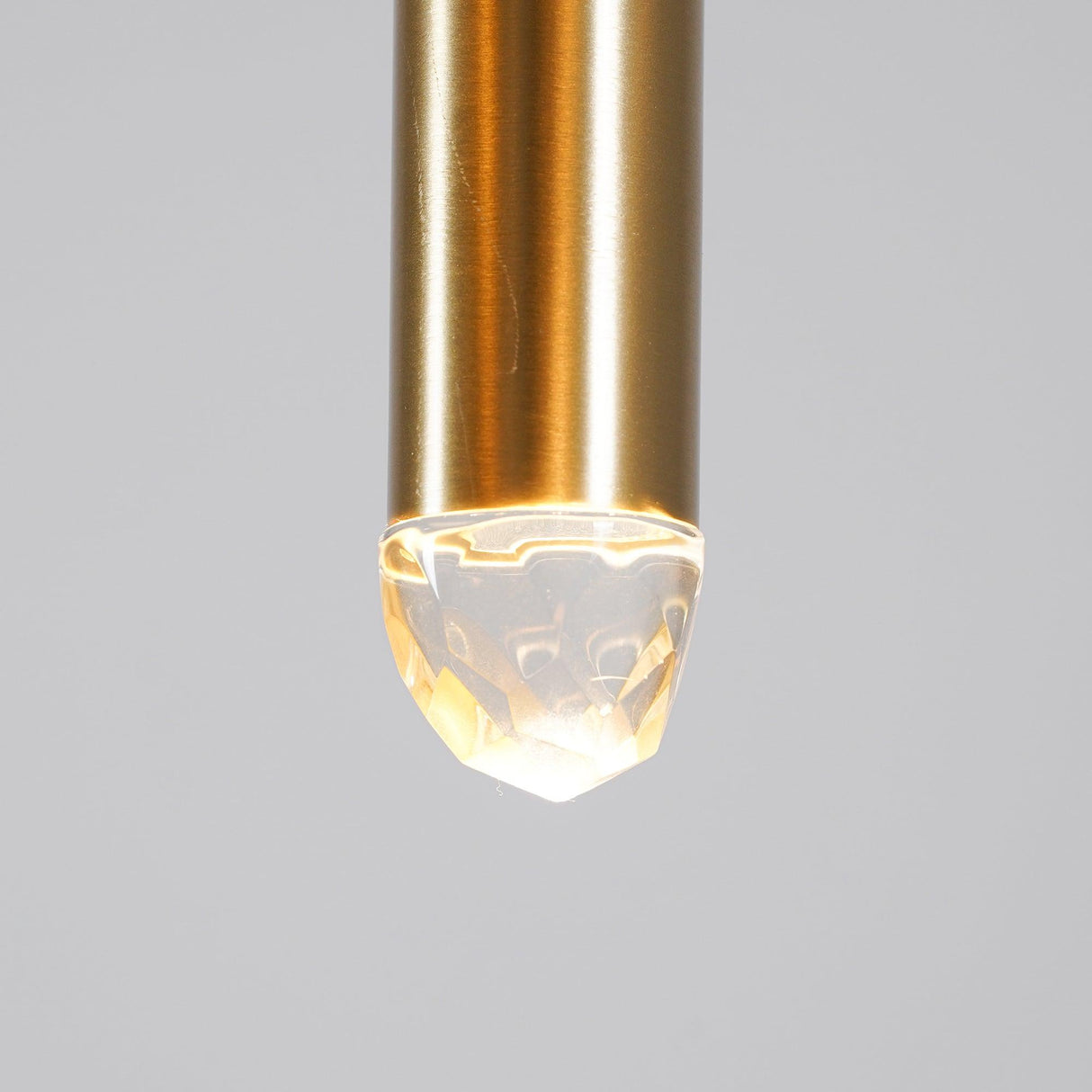 Brass Cone Pipe Long Chandeliers