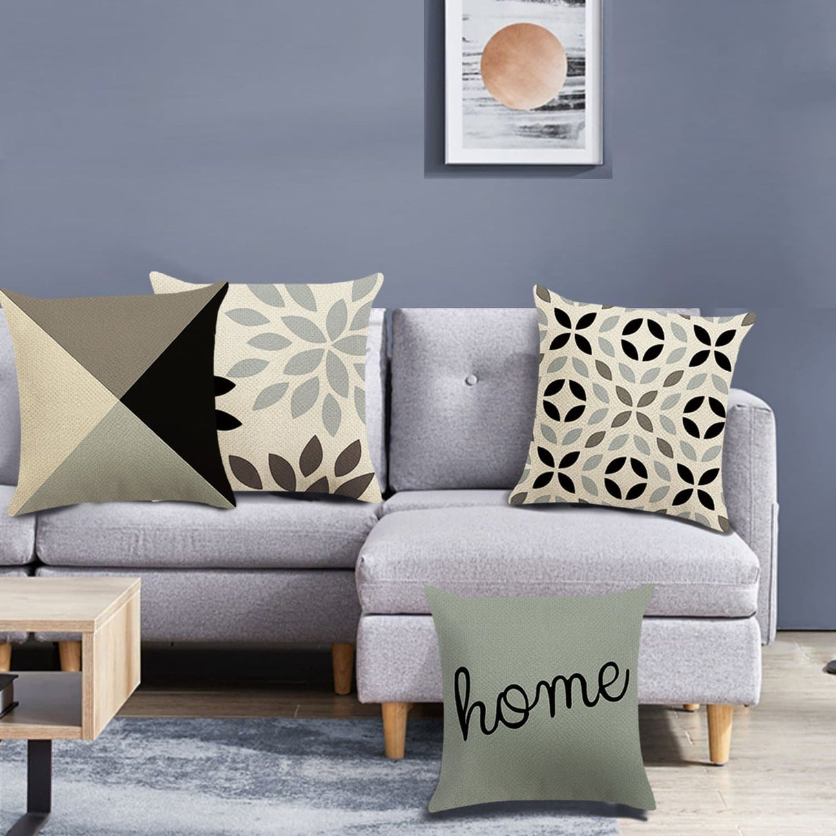 Modern Geometric Throw Pillow Covers