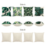 Tropical Leaves Throw Pillow Covers