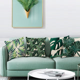 Tropical Leaves Throw Pillow Covers