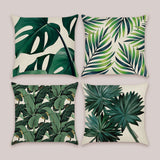 Tropical Leaves Throw Pillow Covers