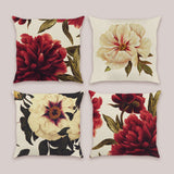 Peony Flower Throw Pillow Covers