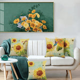 Sunflower Throw Pillow Covers