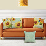 Sunflower Throw Pillow Covers