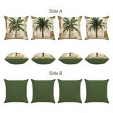 Tropical Palm Tree Throw Pillow Covers