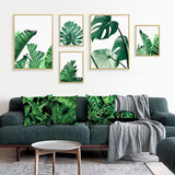 Tropical Leaves Throw Pillow Covers