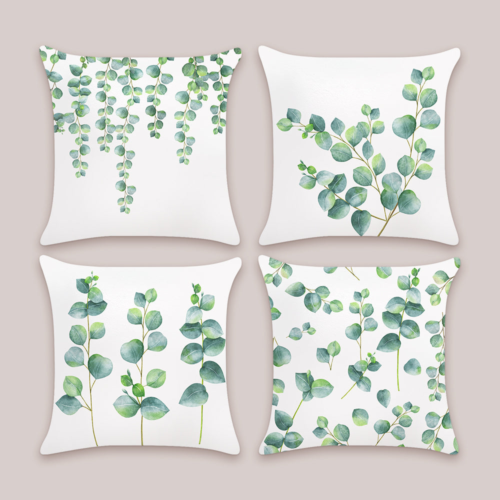 Eucalyptus Leaves Throw Pillow Covers