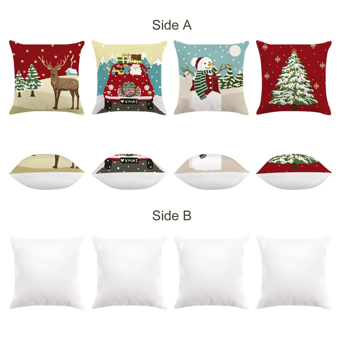 Christmas Tree Throw Pillow Covers