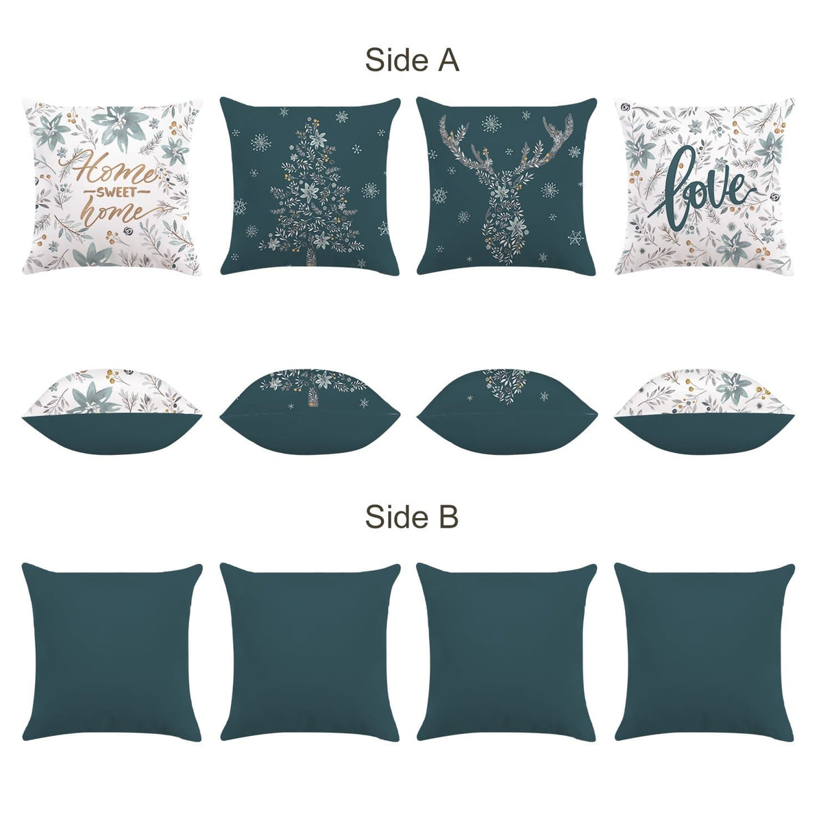 Snowflake Throw Pillow Covers