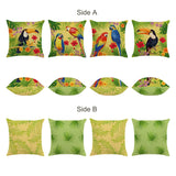 Tropical Toucan Parrot Throw Pillow Covers