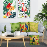 Tropical Toucan Parrot Throw Pillow Covers