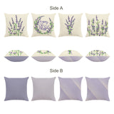 Purple Flower Lavender Throw Pillow Covers