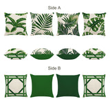 Tropical Palm Leaves Throw Pillow Covers