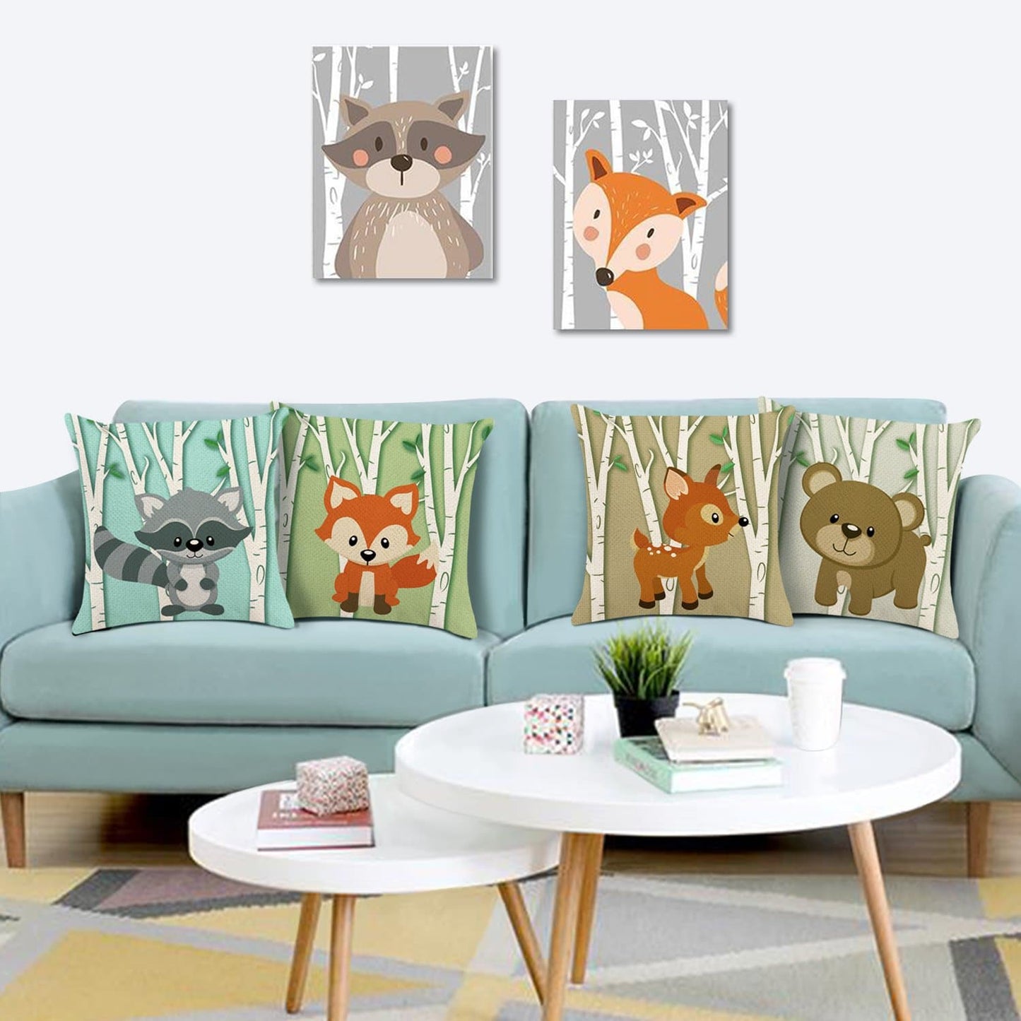 Couch Covers - Deers and Foxes