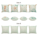 Beach Seahorse Starfish Throw Pillow Covers