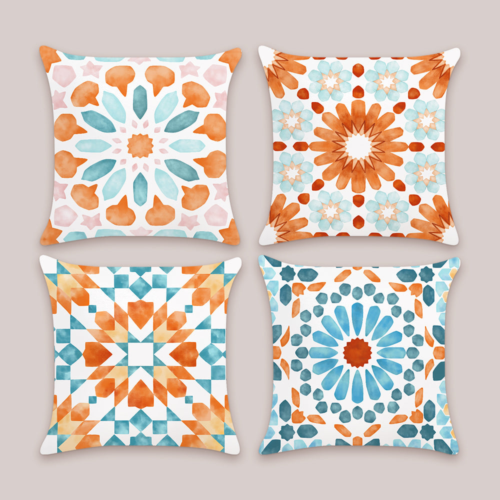 Boho Geometric Throw Pillow Covers