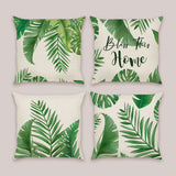 Tropical Leaves Throw Pillow Covers