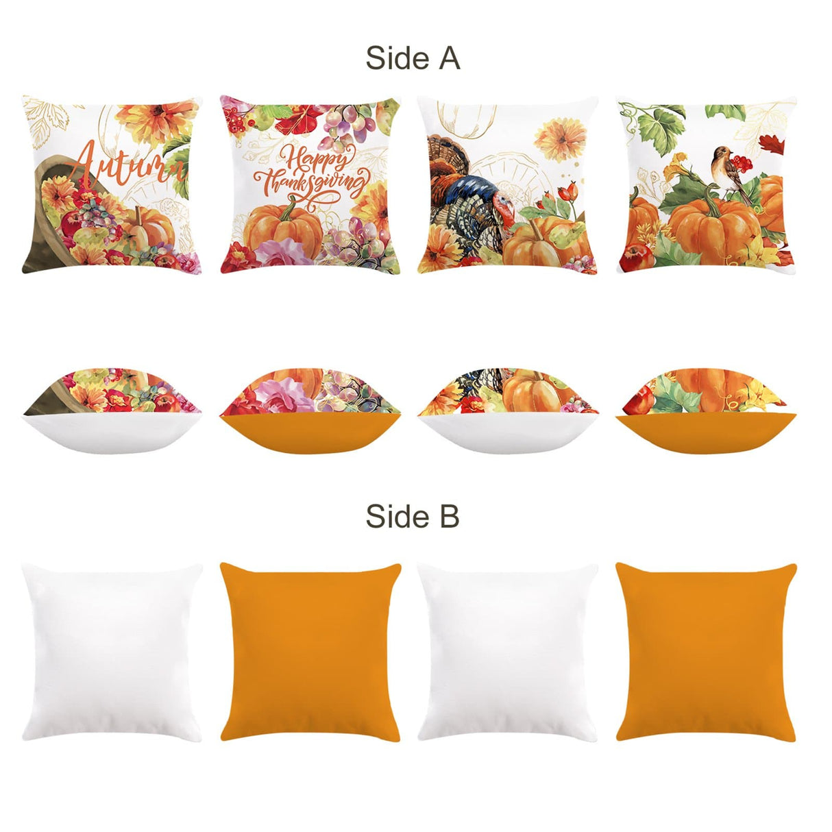 Thanksgivng Turkey Throw Pillow Covers