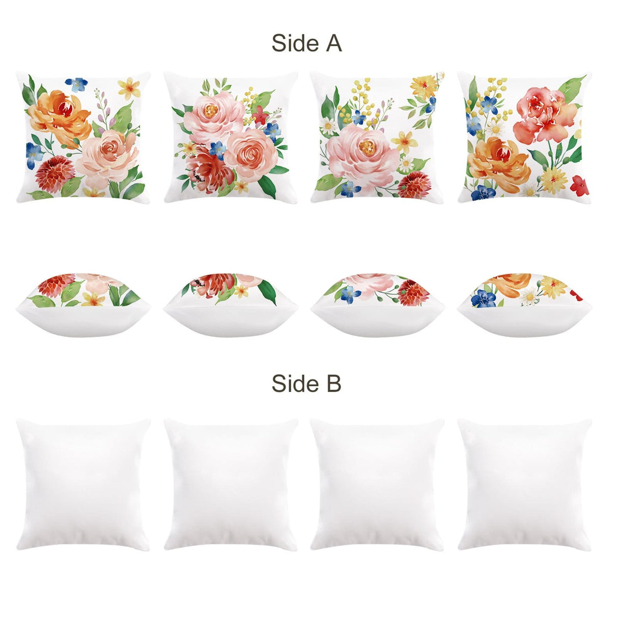 Peony Flower Throw Pillow Covers