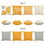 Yellow Geometric Throw Pillow Covers