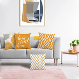 Yellow Geometric Throw Pillow Covers