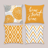 Yellow Geometric Throw Pillow Covers