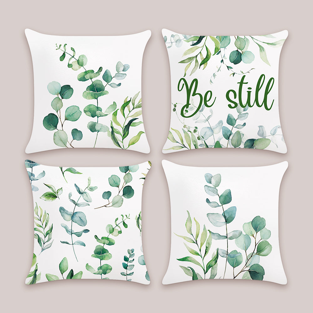 Eucalyptus Leaves Throw Pillow Covers