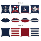 Nautical Sailing Throw Pillow Covers