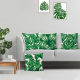 Tropical Leaves Throw Pillow Covers