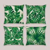 Tropical Leaves Throw Pillow Covers