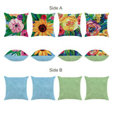 Oil Painting Flower Throw Pillow Covers