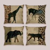 African Animals Leopard Throw Pillow Covers